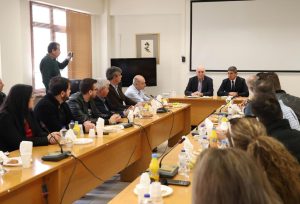Σύσκεψη Παύλου Μπαριτάκη και Λευτέρη Αυγενάκη στο Δημαρχείο